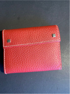 Women's Unbranded Red faux Leather Wallet One Size